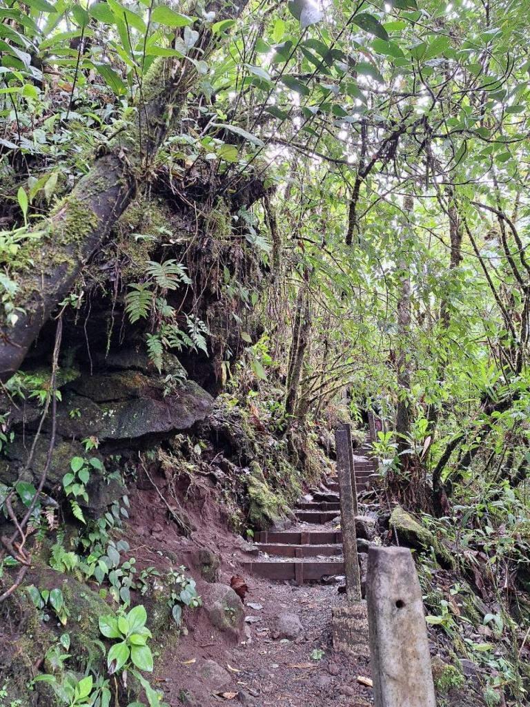 trap omhoog bij arenal mirador el silencio