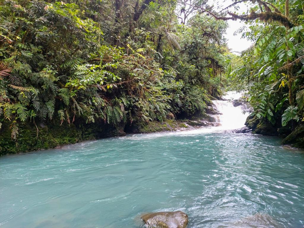 Blue falls of Costa Rica