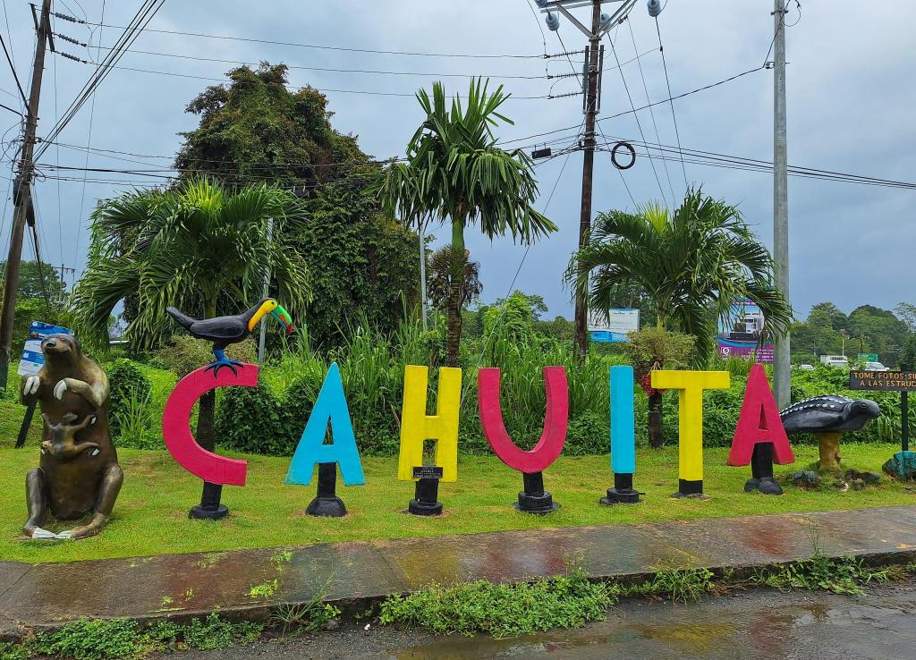 letters Cahuita ingang dorp