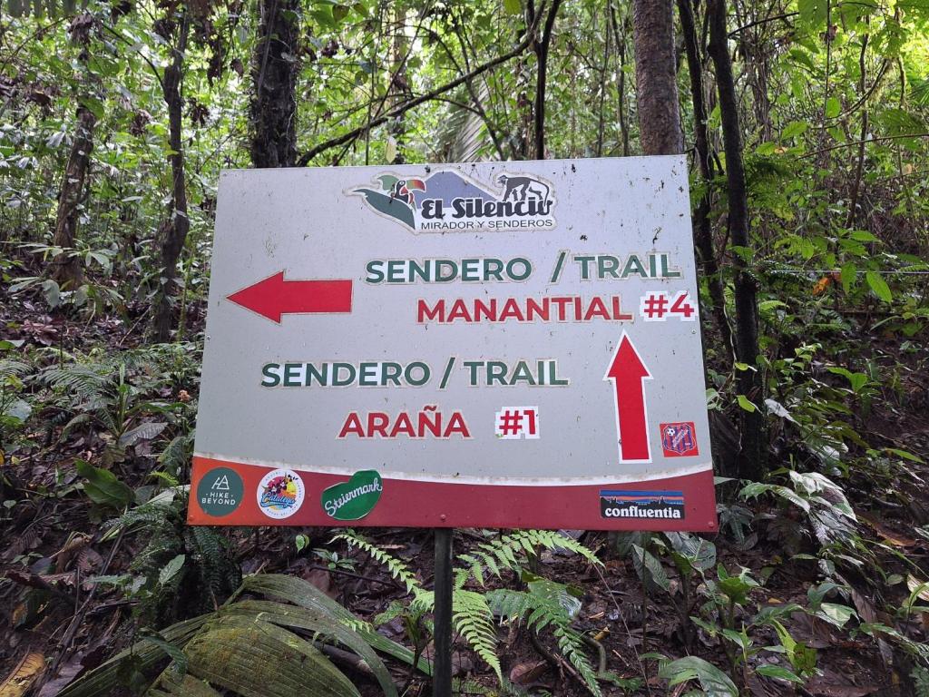 bord bij mirador el silencio