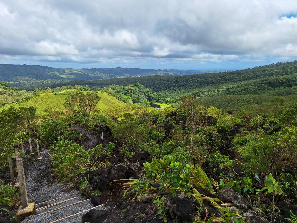 Uitzicht vanaf Mirador el Silencio La Fortuna