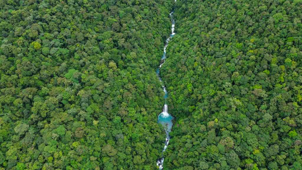rio celeste vanuit de lucht
